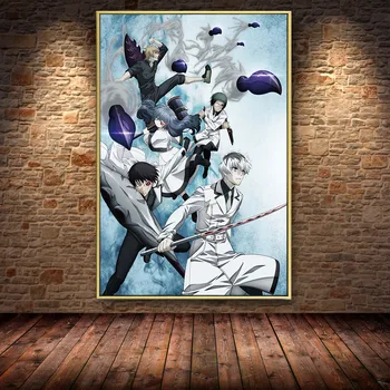 Familia decorare Japonia de mare popularitate anime Tokyo Ghoul Tablou Canvas Postere, Printuri Cuadros de Arta de Perete Poze Decor Acasă