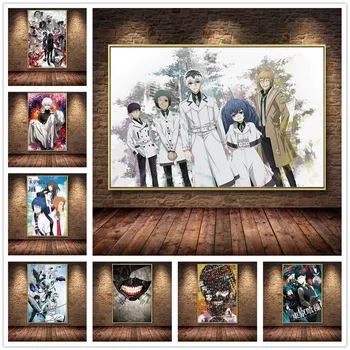 Familia decorare Japonia de mare popularitate anime Tokyo Ghoul Tablou Canvas Postere, Printuri Cuadros de Arta de Perete Poze Decor Acasă