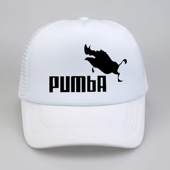 Camionagiu Capace Regele Leu Pălărie Amuzant Capac Bărbați Pumba Hakuna Matata pălărie de Vară se Răcească Plasă cu ochiuri Trucker Cap Hat pentru Barbati