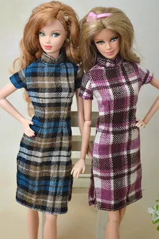 2 buc/lot Manual Nou Design Cheongsam Vechi Costum de Haine Tinuta Pentru Kurhn Papusa Barbie culori Aleatorii Fete Cadou