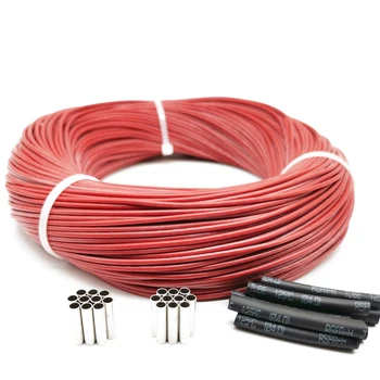 100meters 66 ohm cauciuc Siliconic fibra de carbon de încălzire cablu de încălzire sârmă DIY speciale de încălzire cablu de încălzire consumabile