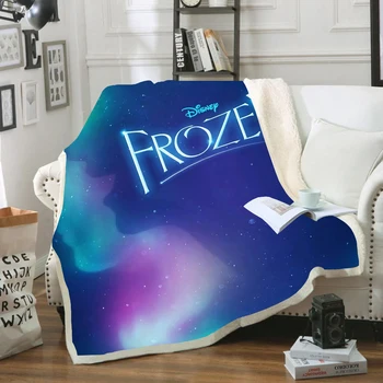 Disney Frozen Pătură Caldă Copii Copil Pătură De Canapea Quilt Capac De Călătorie Lenjerie De Pat Outlet Catifea Pluș Arunca Sherpa Fleece Pătură