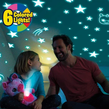 Animal umplute Cu Proiector de Lumina In Burta Reconfortant Jucărie de Pluș Jucărie Lumina de Noapte Drăgălaș Cățeluș Cadouri de Crăciun pentru copii Copii