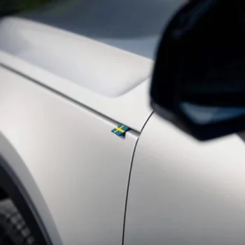 Masina 3D Autocolant Suedia Flag Cauciuc Pentru Volvo Car Modificat Grila Fata capota Portbagajului Marcat Refit
