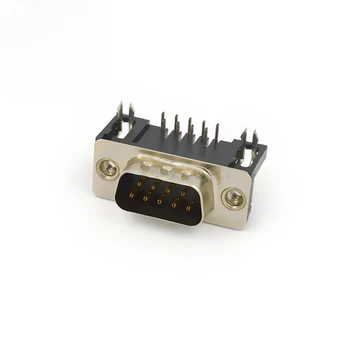 30pcs Calculator Video Mufa VGA Conector D-SUB cu 9 pini de sex Masculin Negru Nituire Calculator Placa de baza Socket
