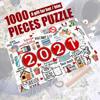 2021 Puzzle 1000pcs Adulți Copii Puzzle Comemorative Puzzle Jucării Pentru a scapa de Stres