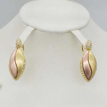 2019 NOU unic colier de aur colocare moda circulară cercei pandantiv bijuterii pentru femei în Dubai nu Va dispărea SET