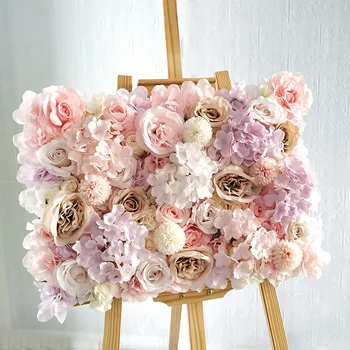 Silk Rose Flori 3D Fondul de Perete Decor de Nunta Flori Artificiale Panou de Perete pentru Decor Acasă Fundaluri Copil de Dus