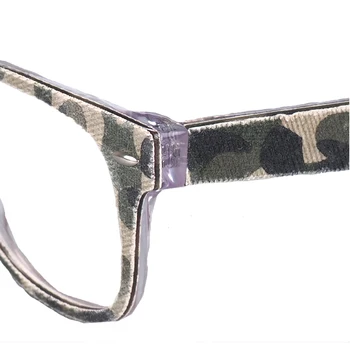 Demin Pătrat Femei Ochelari de soare pentru barbati ochelari Rame Camo bărbați ochelari Full Rim Acetat de Moda baza de Prescriptie medicala Ochelari Roz Galben