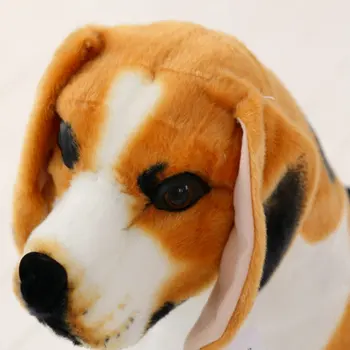 Simulare Caine Gigant de Dimensiuni Mari Beagle Jucărie Realist Animale de Pluș pentru Copii Pluș Papusa Casa Decor Magazin de Animale Mascota Decor