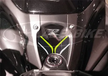 Motocicleta Fibra De Carbon Adeziv Emblema Rezervor Decalaj Pad De Protecție Decal Autocolant Albastru Pentru Kawasaki Z900 Z 900 2017 2018 2019 2020