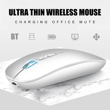 Mouse-ul fără fir Blutooth 5.0 Reîncărcabilă Portabil Tăcut Ergonomic Soareci 1600DPI Dual mode pentru Pc, Mac și Laptop-Furnituri de Birou