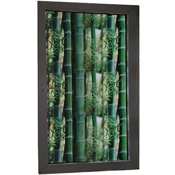 150cm Lungime Statice se Agață de Film de Sticlă Opacă Model de Bambus Privat Colorate Fereastra de Film Pentru Camera de zi Baie Dormitor Balcon
