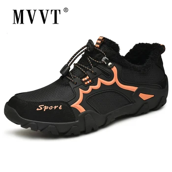 Plus Dimensiune 48 De Bărbați Adidași De Iarnă În Aer Liber Pantofi Super Cald Zăpadă Pantofi Bărbați Confortabil Ține De Cald Bumbac Pantofi De Iarna Om De Mers Pe Jos