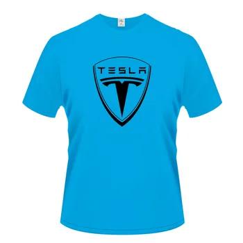 Vara Noua moda pentru bărbați Tesla tricou bărbați ' s bumbac cu mânecă scurtă tricou amuzant de haine hip-hop T-shirt