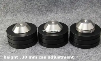 4 buc Black crystal steel 2S piroane super shock de absorbție difuzor amplificator de putere CD player metri inaltime poate ajustare