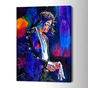 Mare Arta Tablou Canvas Modern Michael Joseph Jackson Pictură în Ulei de Artă Poster de Arta de Perete Poster pentru Camera de zi Decor