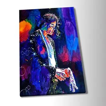 Mare Arta Tablou Canvas Modern Michael Joseph Jackson Pictură în Ulei de Artă Poster de Arta de Perete Poster pentru Camera de zi Decor