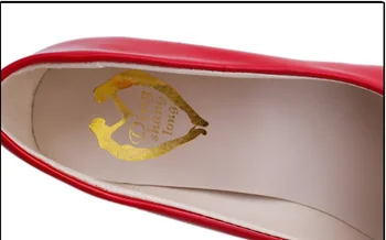 Biroul Ieftine Doamnelor Pantofi Cu Tocuri Joase Pompe Subliniat Toe Stilet Zapatos Mujer Pentru Femei Plus Dimensiune 11 10 Roșu Negru Alb Mocasini