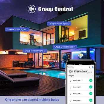 E27 2700-6500K RGB+Alb Rece+Cald Alb Smart Home Bec de 12W WiFi Bec Inteligent Lucru Cu Siri Dohome Acasă Alexa Google Assisitant