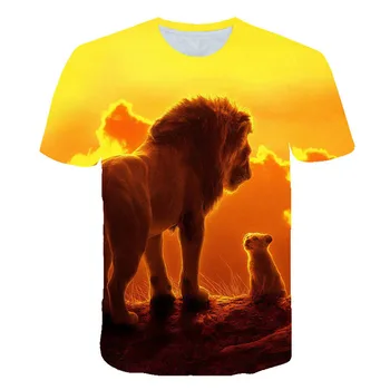 2020 britanie King The Lion King 3D pentru Copii t-shirt purta Băiat/fată T-Shirt pentru copii Casual tricou Maneca Scurta de Desene animate Haine