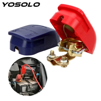 YOSOLO 1 Pereche Pozitive și Negative Electrod Accesorii Auto Masina Bornele Bateriei Conector Cleme Quick Release decolare