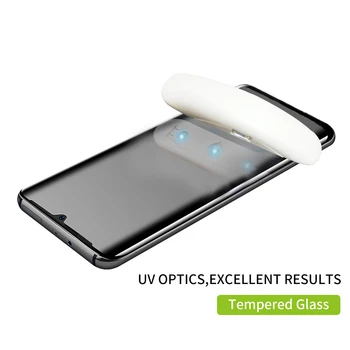 Cel mai bun Ecran de Sticlă Protector Pentru Huawei p30 pro P30pro temperat UV pahar Plin cu Lipici de la muchie la Muchie de lumină Protector din Sticla Temperata
