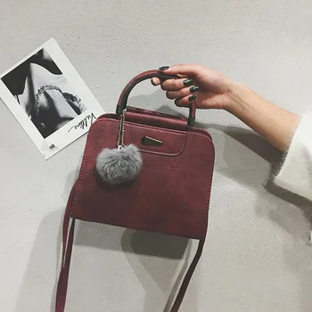 OCARDIAN HandbagsSmall Mini Crossbody Genti pentru Femei de Moda Solid de Păr Mingea Design Simplu Geanta de Umar Messenger M8