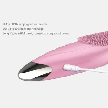 Electric De Masaj Sonic Brush,Silicon Fata Facial De Curățare Mașină De Spălat Pielea Instrumente Perie Faciala