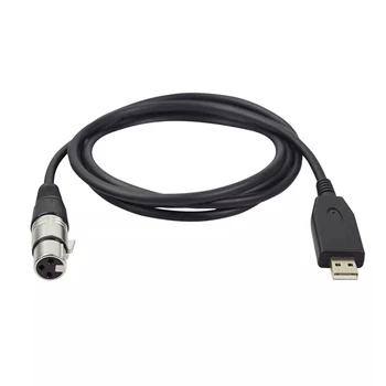 Microfon USB Cablu USB de sex Masculin la 3-Pin XLR de sex Feminin Cablu Audio Adapter Adaptor Splitter Cablu Audio Converter