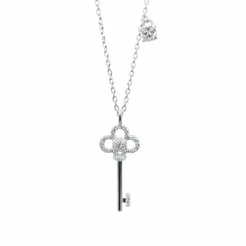 Cheie de blocare femeie de moda pandantive femei lanț pentagrama bijuterii cristal colier, coliere lungi, coliere pandantive