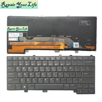 Tastatura laptop engleză pentru Dell M13X-R2 054YTN NSK-LB1BC 0M cu iluminare din spate negru cu iluminare de fundal de brand nou