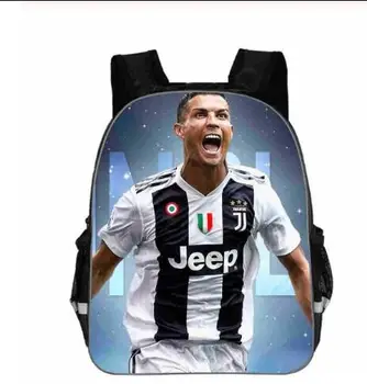 Mochila Hombre Ghiozdanul Rucsac Rucsac 3D Cristiano Ronaldo Imprimare Zaino Juve CR7 Saci de Școală Pentru Băieți și Fete Adolescente