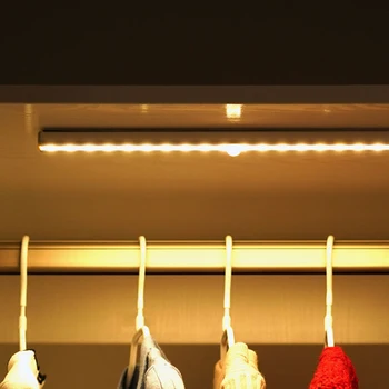 6/10 Led-uri PIR CONDUS Mișcare Senzor de Lumini cu LED-uri Dulap Dulap Pat Lampa Sub Cabinet de Lumină Pentru Dulap Scări Bucătărie
