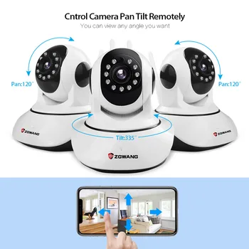 ZGWANG HD 720P Camera IP Wifi de Rețea fără Fir în aer liber, Camera de Securitate CCTV de Supraveghere IR Cut 2 way audio Baby Monitor Camera