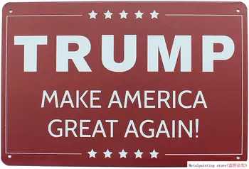 Președintele Trump Face America, Marea Tablă De Metal Semn Postere De Perete Decor De Metal Pictura Tin Semn Decor De Perete Bord Retro Pub