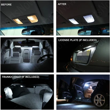 Eroare Gratuite Auto Bec LED-uri pentru Volkswagen eos 2.0 T 3.2 L Canbus Auto Interior Lumina de plafoniera Alb