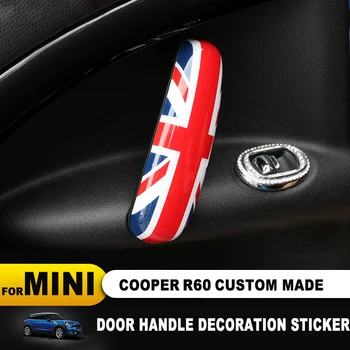 2 buc Union Jack Mașină de Usi de Interior Mâner Capac Ornamental Caz Autocolant Masina de Styling, Accesorii pentru BMW Mini Cooper R60 Countryman
