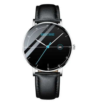 BELUSHI Ceas pentru Bărbați Relojes Hombre 2020 Simplu Om de Afaceri Ceas Clasic din Piele Trupa Calendar Data Masculin Ceas Mens Ceasuri