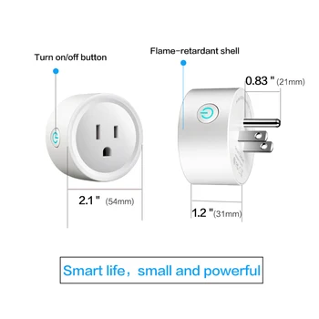 Profesionale Wireless Smart Home Priza Socket Telecomanda WiFi Timer Inteligent Plug Plug SUA 10A 100-240V Soclu Casa Inteligentă
