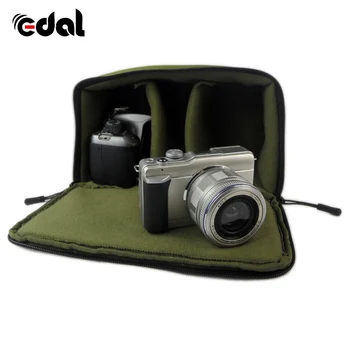 Portabil aparat de Fotografiat SLR Introduce Sac de Partiție Interior Captusit Sac Protector Pentru DSLR SLR Negru Introduce Caz Fermoar Impermeabil Sac de aparat de Fotografiat
