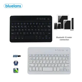 7/10inch Mini Tastatura Wireless Bluetooth Tastatură Pentru Telefon, Tableta, Laptop Cauciuc taste Reîncărcabilă tastatura Pentru Telefon