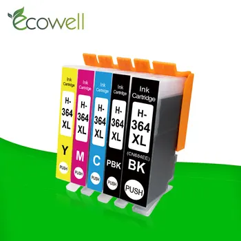 Ecowell Cartușele de Cerneală compatibile pentru HP364xl pentru HP 364 364XL pentru Photosmart 5520 6510 6520 7510 B109 B110 B209 C310 Imprimante