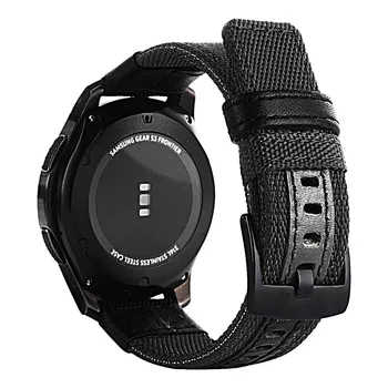 20mm 22mm Watchband pentru Samsung galaxy watch 46mm 42mm Nylon Curea de Ceas din Piele Pentru Huawei Watch GT 2 Pentru Huawei Watch GT 2e