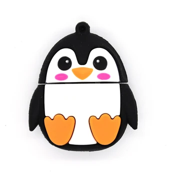 Animale de desene animate bufnita de albine pinguin fox pendrive 64GB 32GB drăguț usb flah drive 128GB, 256GB memory stick pen drive 16GB 8GB 4GB cadou