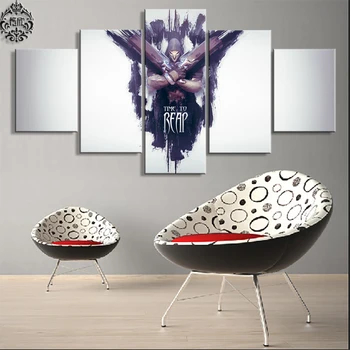 Arta De Perete Tablou Canvas Imprimat 5 Panoul De Overwatch Reaper Joc Poster Imagini De Artă Home Decor Pentru Living Modern Cuadros