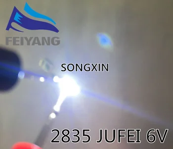 JUFEI LED Backlight 1210 3528 2835 6V 1W 96LM alb Rece lumina de Fundal LCD pentru TV, TV Aplicarea 01.JT.2835BPWS2-C 1000PCS