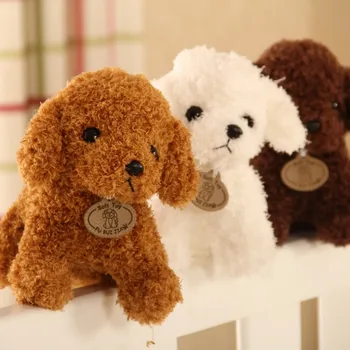 1 Buc Kawaii simulare Teddy câine doamna pudel jucării de pluș animale suffed papusa pentru cadou de Crăciun