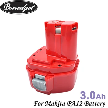 Bonadget 12v 3000mAh NI-MH Baterie Reîncărcabilă Pentru Makita PA12 1220 1222 1222 1233 1234 1235 1235F 192597-4 Instrumente de Putere a Bateriei
