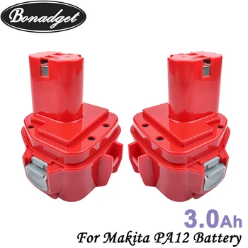 Bonadget 12v 3000mAh NI-MH Baterie Reîncărcabilă Pentru Makita PA12 1220 1222 1222 1233 1234 1235 1235F 192597-4 Instrumente de Putere a Bateriei
